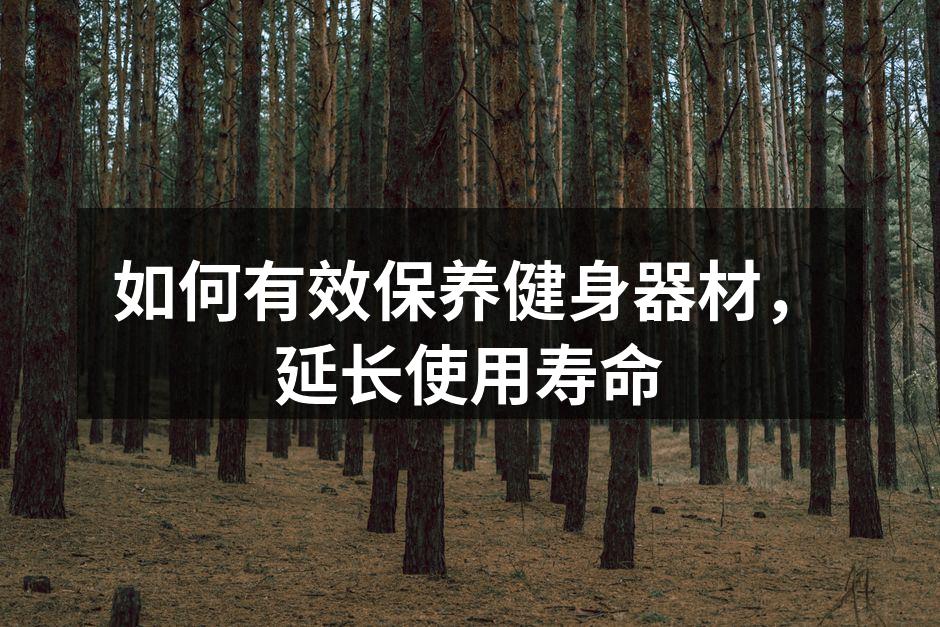 如何有效保养健身器材，延长使用寿命